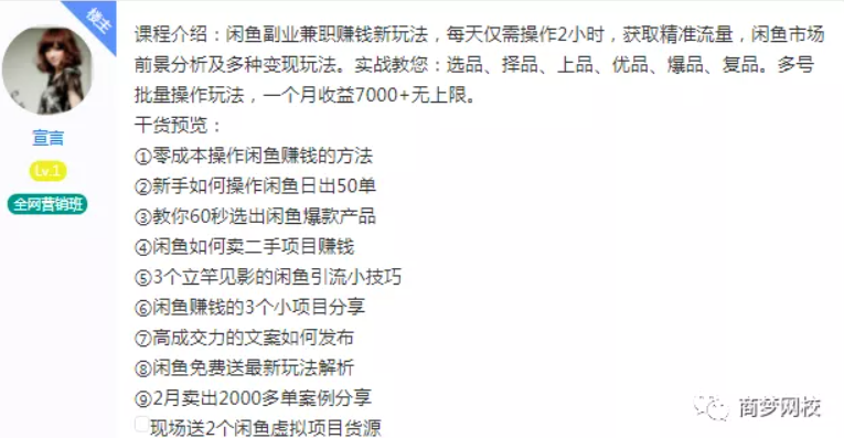 闲鱼创业项目